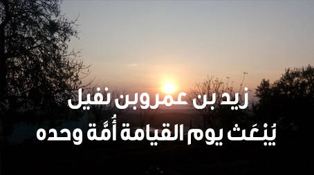زيد بن عمرو: يُبْعَث يوم القيامة أُمَّة وحده  