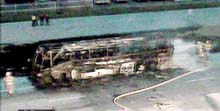Hurricane Heads for Upper Texas-Louisiana Coast  as Bus Fire Kills 24 Evacuees 